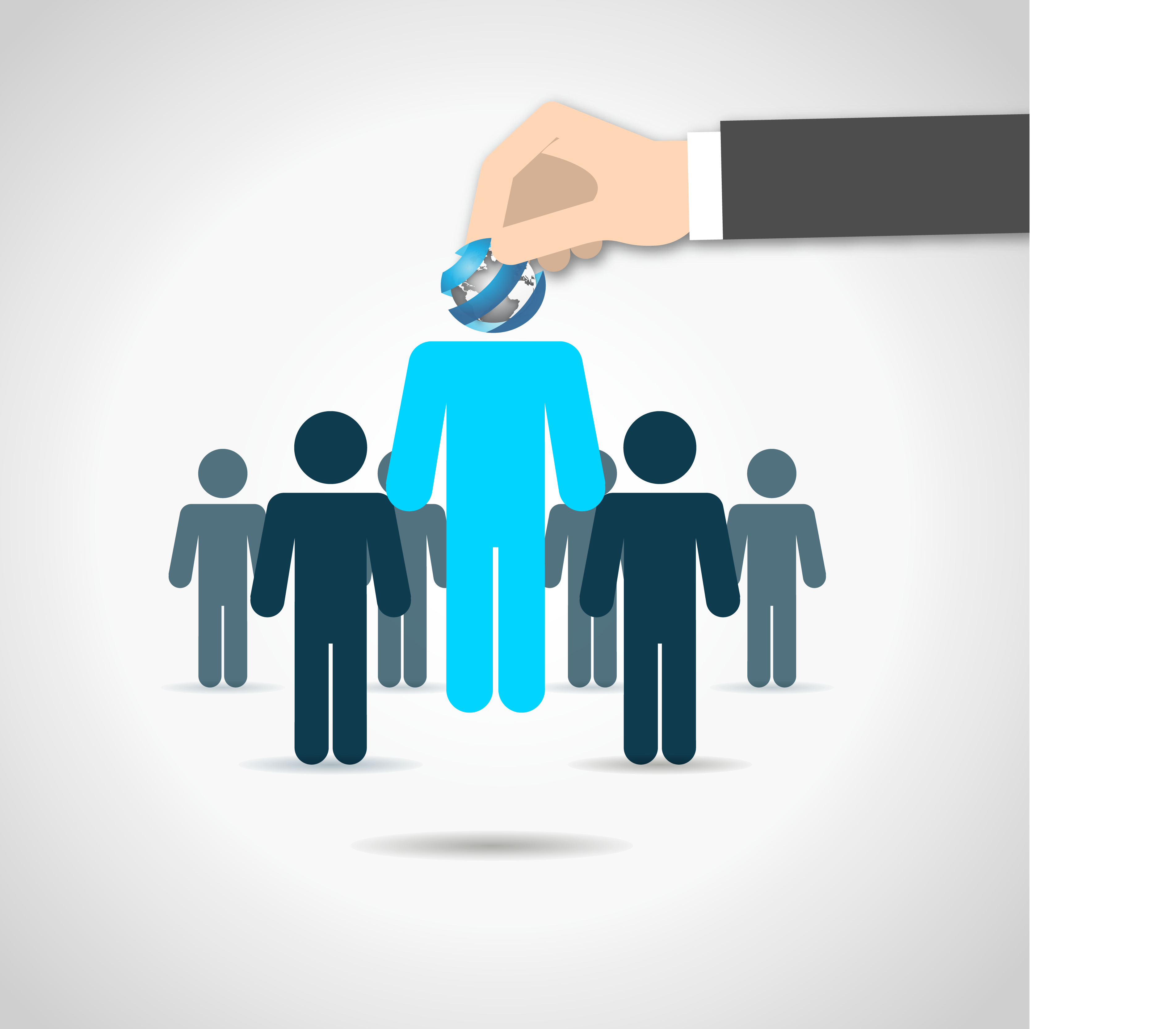 Professional career candidate illustration